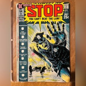 1971 Stop you cant beat the law comic book